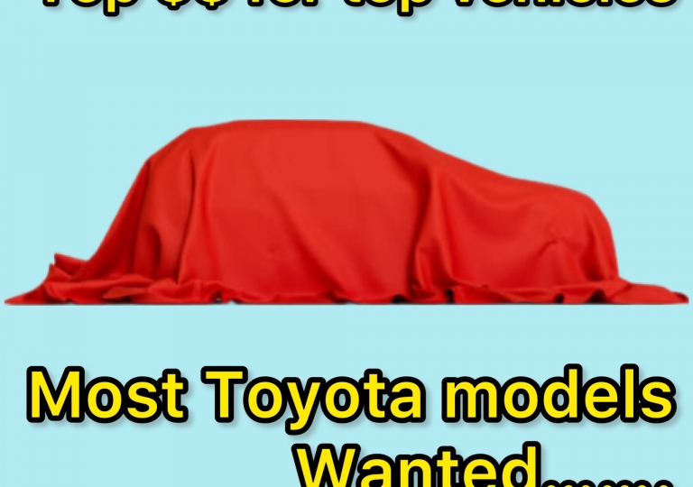 Cash for Toyota models of all types